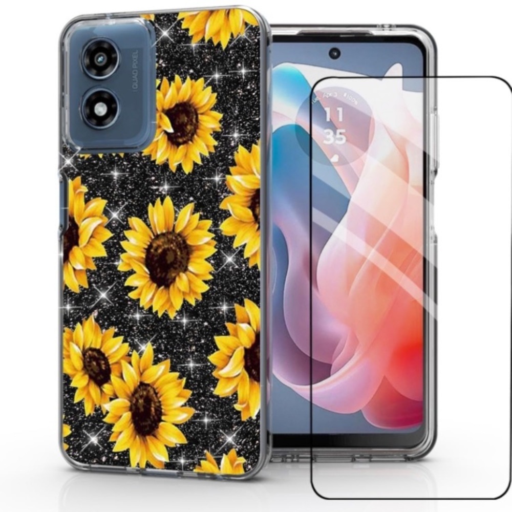 ~New Motorola Moto G 5G 2024 Phone Case Tempered Glass Protector~